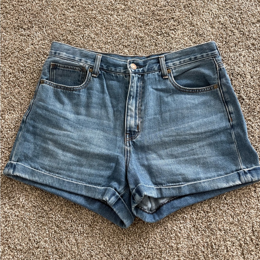 American Eagle Outfitters | Denim Blue Cuffed Women's Shorts | Size 12